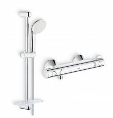 Душевой комплект Термостат Grohe Grohtherm 800 34558000 для душа + Гарнитур Tempesta New 27926001