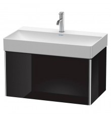 Duravit XSquare Тумба с раковиной 78.4х46х39.7см., подвесная, 1 ящик, цвет: черный глянцевый. 23538000711,  XS406204040