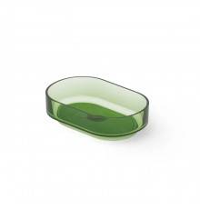 Dea Design Washbasins Раковина 56х36х15см., накладная, без отв., Glasstek, прозрачная смола, цвет: Emerald R3. DD9097 560 R3