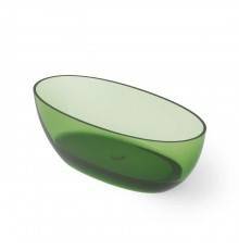 Dea Design Nature Ванна 170х80х55см., отдельностоящая, Glasstek, прозрачная смола, цвет: Emerald R3. DD8647 1700 R3