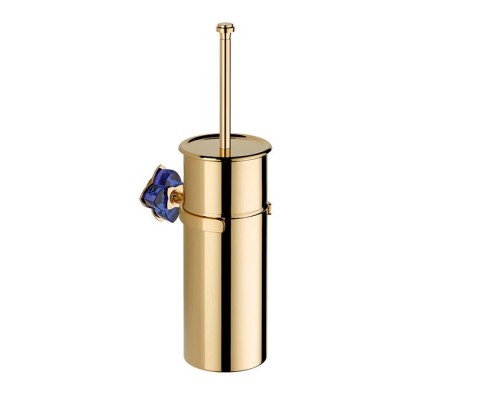THG Petale De Cristal Bleu Ёршик для унитаза, подвесной, цвет: полированное золото. U6B-F01-4720C