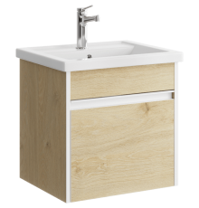 AQ URB0105DD Urban Тумба под умывальник, подвесная, с одним ящиком, 468х460х400 мм, Дуб Давос URB0105DD