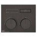 Gessi Hi-Fi Термостат для душа, 1 источник, внешняя часть, цвет: Black Metal Brushed PVD. 63002#707