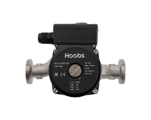 Насос циркуляционный Hoobs CW 25-60SN 180мм 100Вт 1х220В 50Гц (корпус нерж.сталь). 08304H Насос циркуляционный Hoobs CW 25-60SN 180мм 100Вт 1х220В 50Гц (корпус нерж.сталь). 08304H