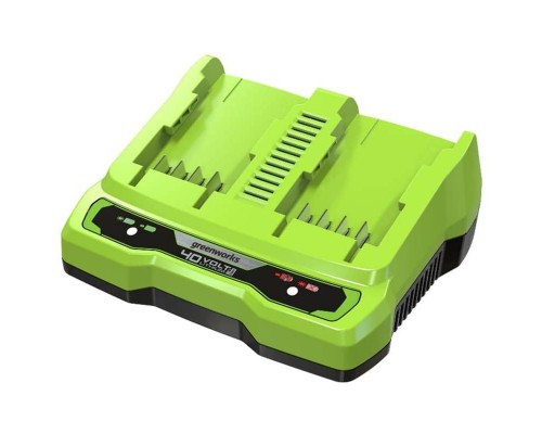 Зарядное устройство Greenworks G40UC8 (на 2 АКБ) Зарядное устройство Greenworks G40UC8 (на 2 АКБ)