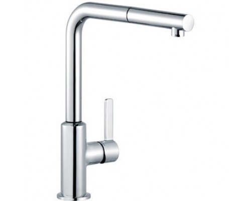 Kludi 40 851 0575 L-INE S Смеситель для кухни 265 мм, выдвижной Г излив, 8,2 л/мин 408510575
