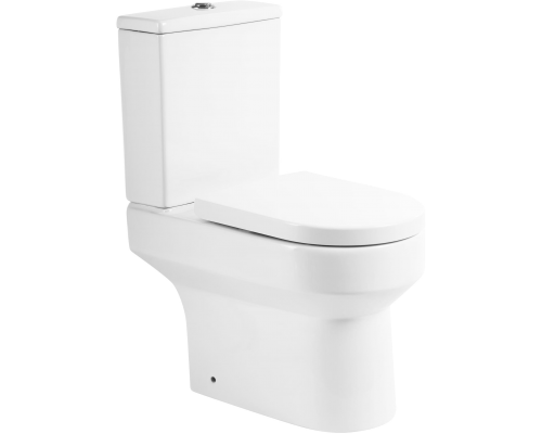 Унитаз-компакт BelBagno Norma BB339CPR безободковый, крышка BB865SC с микролифтом, бачок BB339T