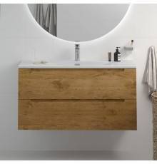 Тумба с раковиной BelBagno Etna 100 rovere nature, раковина BB-8099-100