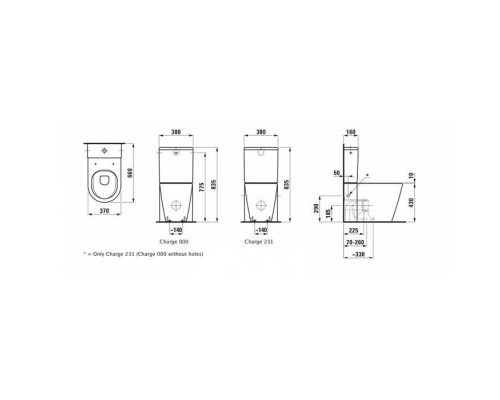 Laufen Kartell Унитаз моноблок 660x370x430 мм, комбинированный, безободковый смыв Rimless,цвет: белый. 8.2433.7.000.231.1 Laufen Kartell Унитаз моноблок 660x370x430 мм, комбинированный, безободковый смыв Rimless,цвет: белый. 8.2433.7.000.231.1