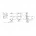 Laufen Kartell Унитаз моноблок 660x370x430 мм, комбинированный, безободковый смыв Rimless,цвет: белый. 8.2433.7.000.231.1