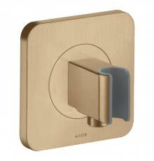 Axor ShowerSelect Вывод воды с клапаном и держателем ручного душа, frac12;rsquo;, цвет: шлифованная бронза. 36724140