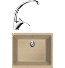 Комплект Мойка Lava U1 dune + Смеситель SG01 CR chrome