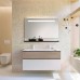 Burgbad Fiumo Комплект подвесной мебели 122х49х61см, с раковиной на 2 отв., ручки черные матовые, цвет: Eiche Dekor Cashmere / белый матовый. SFXO122F3956FOT45G0200C0001*2