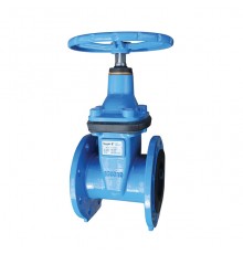Задвижка с обрезиненным клином Tecofi VOC4241C-00 Ду350, короткий корпус F4 со штурвалом и невыдвижным штоком, сталь PN10/16. VOC4241C-00EP0350