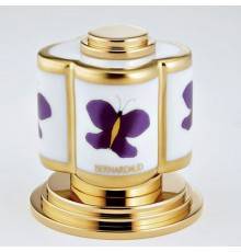 THG CAPUCINE MAUVE DECOR OR Вентиль смесителя для раковины, декор золото/лиловый, цвет: полированное золото. A7D-F01-35