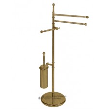 RE 646.92 OLD BRASS Стойка - Т/Б + ершик + полотенце, h=105 cм RE64692