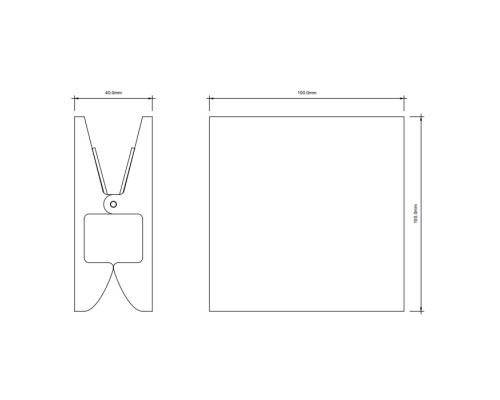 Decor Walther Pinch S/L Крючок/зажим, цвет: хром. 0907300