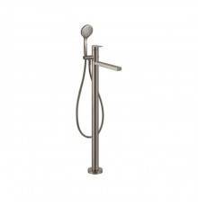Gessi Emporio Via manzoni Смесителя для ванны, напольный, с душевой лейкой, цвет: Finox Brushed Nickel. 24982#149