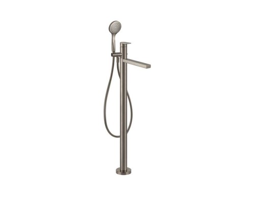 Gessi Emporio Via manzoni Смесителя для ванны, напольный, с душевой лейкой, цвет: Finox Brushed Nickel. 24982#149