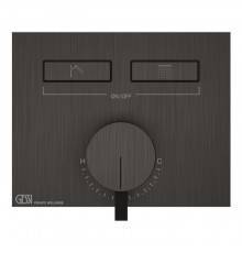 Gessi Hi-Fi Смеситель для душа, с включением до 2 источников одновременно, внешняя часть, цвет: Black Metal Brushed PVD. 63079#707