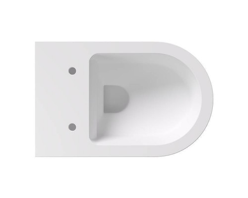 Alice Hide Round Унитаз 57х37см., подвесной, безободковый, без сиденья и крышки, цвет: белый матовый. 31170109,  FIX10
