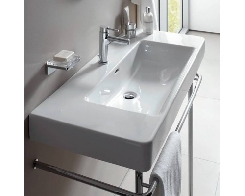Laufen Pro S Раковина 105х46.5х9.5 см, 1 отв., подвесная/накладная, c переливом, цвет: белый. 8.1396.6.000.104.1