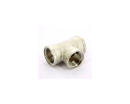 Тройник TIEMME ВВ никелированный 1 для стальных труб резьбовой 1500083