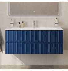 Тумба с раковиной Cezares Duet 120 sapfiro, раковина Cezares CZR-8073-120