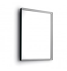 Bertocci Зеркало в алюминиевой раме 60х75см., горизонтальной/вертикальной установки, с сенсорным включением (снизу справа в вертикальном положении), цвет: черный матовый . 146 8300 0800 9746