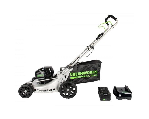 Газонокосилка аккумуляторная Greenworks GC82LM46K5 (АКБ 5 А.ч; ЗУ)