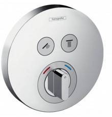 Hansgrohe Pura Vida Смеситель ShowerSelect S, для 2 потребителей, СМ, внешняя часть, цвет: хром. 15748000