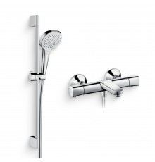 Душевой комплект Термостат Hansgrohe Ecostat universal 13123000 для ванны с душем + Гарнитур Croma Select E Multi 26590400