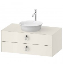 Duravit White Tulip Тумбочка подвесная 100x55х40.8см., раковина, 2 ящика с ручкой, цвет: Nordic White HighGloss. WT49910H4H4,  2362430079