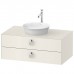 Duravit White Tulip Тумбочка подвесная 100x55х40.8см., раковина, 2 ящика с ручкой, цвет: Nordic White HighGloss. WT49910H4H4,  2362430079