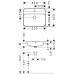 Hansgrohe Xuniva Q Раковина 55x45см., встраиваемая, 1 отв., цвет: белый. 60162450
