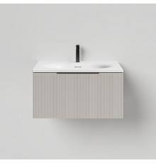 Salini Touch Тумба подвесная 60х50х32см., с раковиной, 1 ящик, верт. фрез., цвет: Grey. T600V1GON206