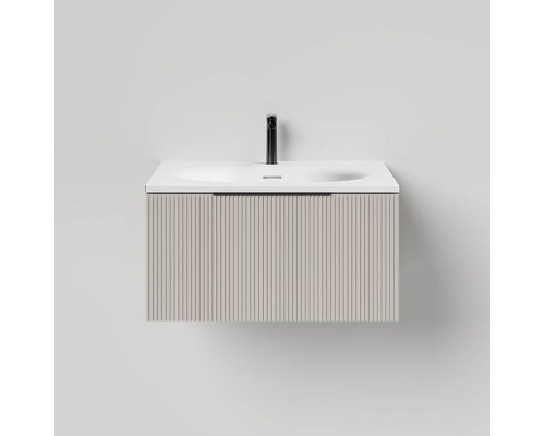 Salini Touch Тумба подвесная 60х50х32см., с раковиной, 1 ящик, верт. фрез., цвет: Grey. T600V1GON206