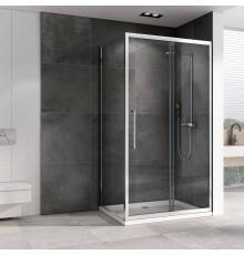 Душевой уголок Abber Schwarzer Diamant AG30100H-S70 100x70, профиль хром, стекло прозрачное