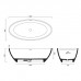 Catalano Solid Ванна отдельностоящая 165x80h52см, с переливом, сифон в комплекте, цвет: Cemento Satinato. 7239010023