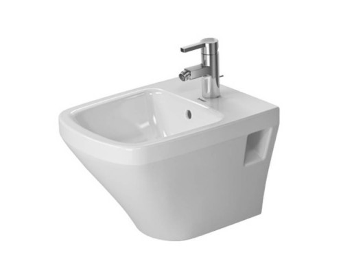 Duravit DuraStyle Биде подвесное с перел. компакт, с 1 отв. под смес., вкл. крепление Durafix, 37x48см,. 2285150000