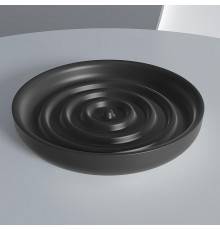 Salini Gocce Мыльница настольная, S-Stone, цвет: черный матовый. 1902201RF RAL9005
