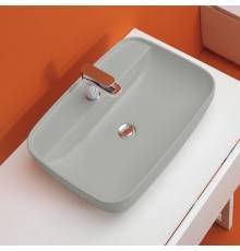 Kerasan Tribeca Раковина 60х43 см, 1 отв., накладная, цвет: Grigio matt. 514059*1 Grigio matt