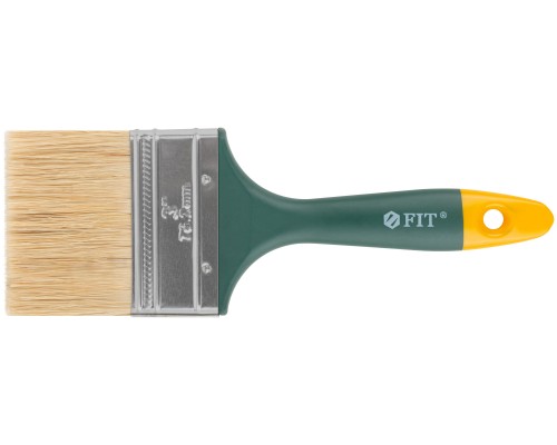 Кисть флейцевая "Контур", натур.светлая щетина, пластиковая ручка  3" (75 мм)