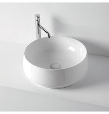 Kerasan F10 Раковина накладная D43х16см, без отв., цвет: белый. 460401