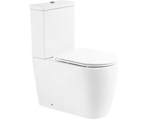 Унитаз-компакт BelBagno Marino BB105CPR безободковый, крышка BB870SC с микролифтом, бачок BB105T Унитаз-компакт BelBagno Marino BB105CPR безободковый, крышка BB870SC с микролифтом, бачок BB105T