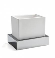 3SC SK 3.0 Стакан подвесной, композит Solid Surface, цвет: белый/хром . SK03SL.BO