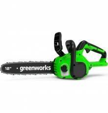 Пила цепная аккумуляторная Greenworks GD24CS30, 24V, 30см, б/щ (АКБ 4АЧ и ЗУ)