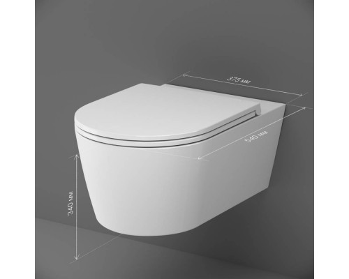 C8F1701SC Унитаз подвесной FlashClean с сиденьем микролифт C8F1701SC Унитаз подвесной FlashClean с сиденьем микролифт