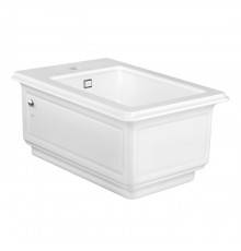 Gessi Eleganza Биде подвесное 56х39см., с 1 отверстием под смеситель, с сифоном, цвет: белый. 46755#518