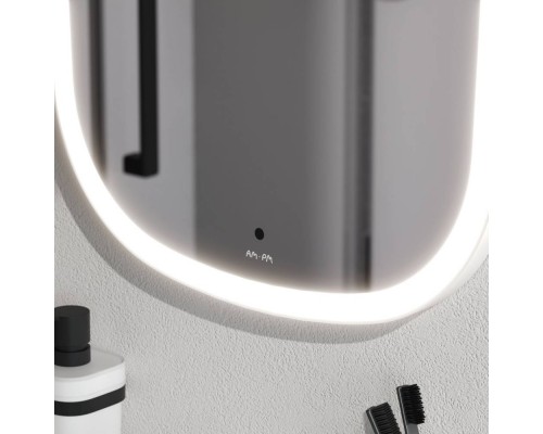 M8FMOX0451WGH Зеркало универсальное с контурной LED-подсветкой, ИК- сенсором, вытянутое, 45*86 см